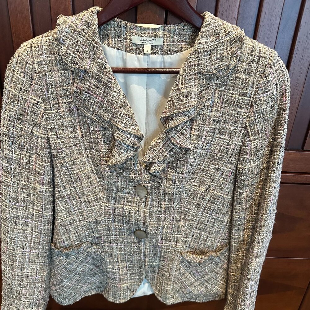Santorelli Women's Tweed Blazer (4)